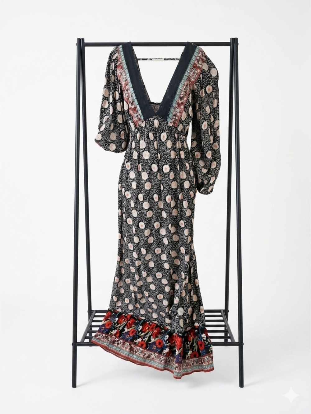 NWT Boho Batik-Style Maxi Dress by Angie